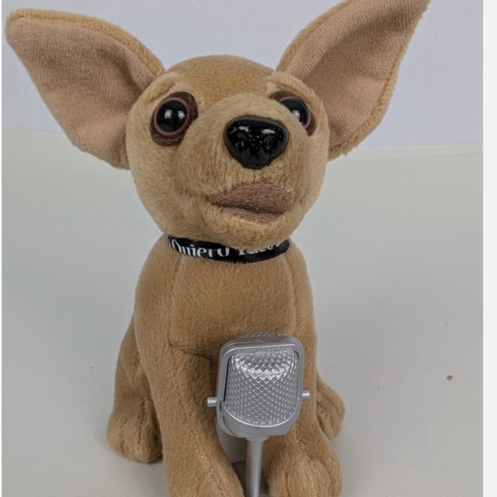 Taco Bell Talking Chihuahua Dog Plush with Microphone No Sound